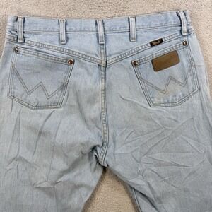 Wrangler Jeans Mens 36x30 (Fit 34x31) Blue 13MWZ Cowboy Western Rodeo Light Wash